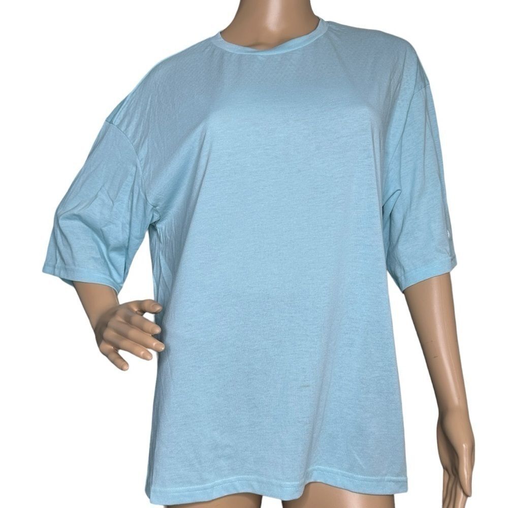 Asics light blue short sleeve tee, NWT, large